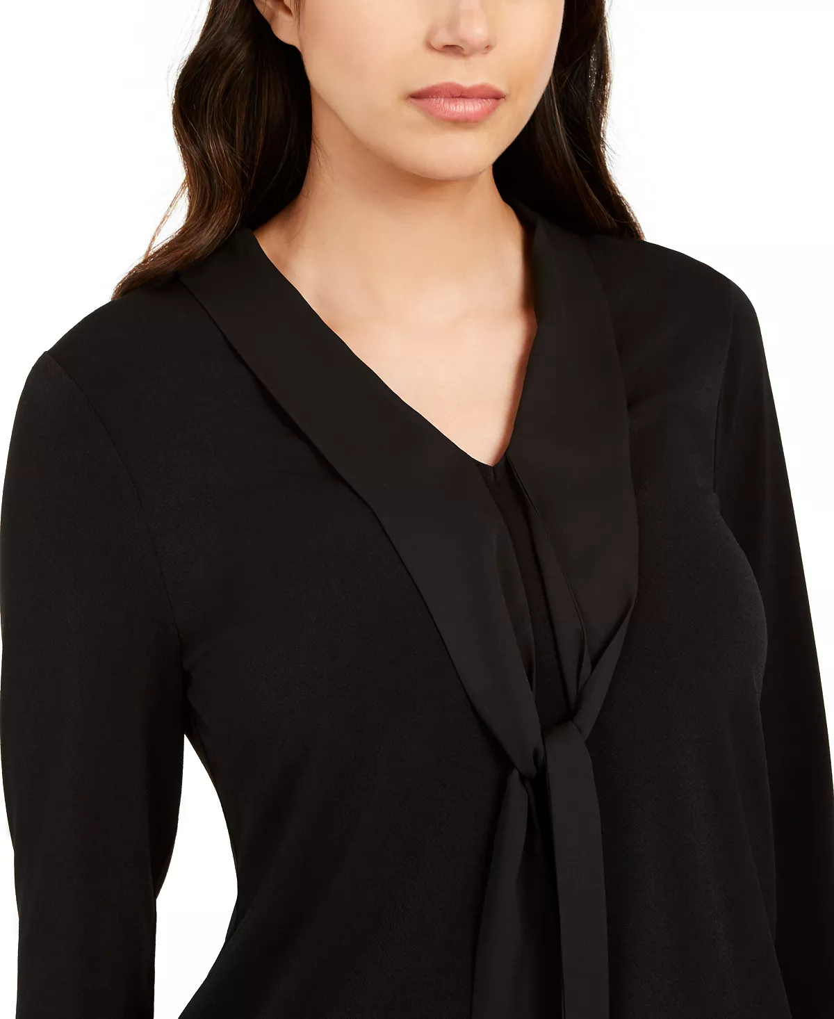 Charter Club Women's Tie Neck Top, Created For Macy's - Image 5
