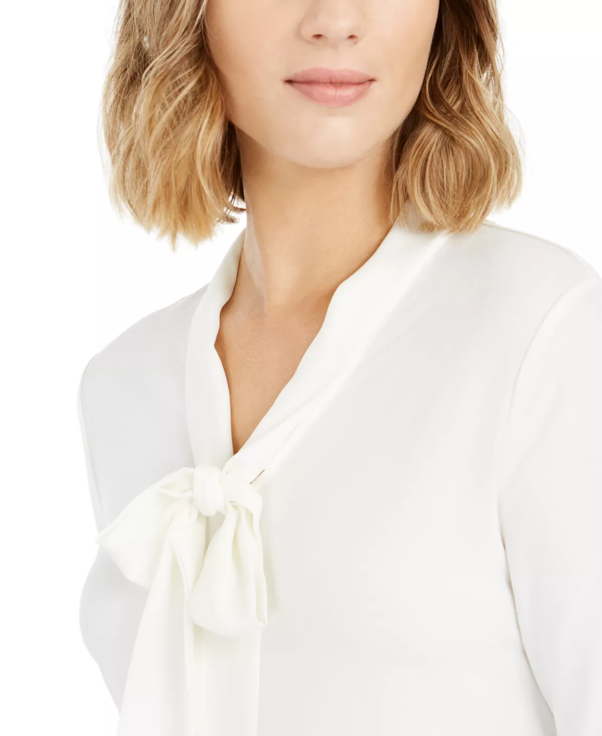 Charter Club Women's Tie Neck Top, Created For Macy's - Image 4