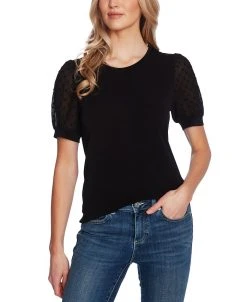 CeCe Puff-Sleeve Top