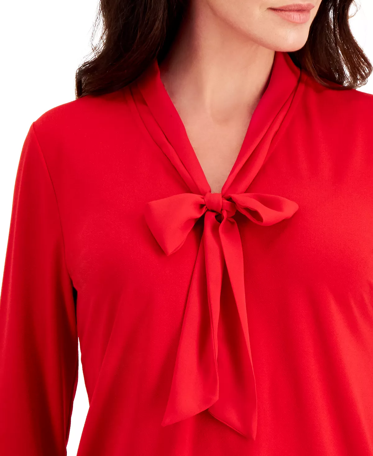 Charter Club Women's Tie Neck Top, Created For Macy's - Image 3