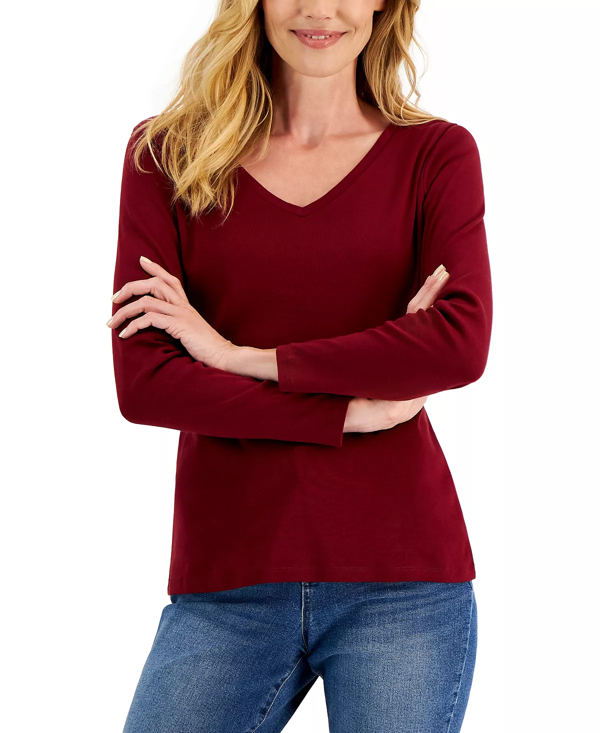 Charter Club Otton Long-Sleeve V-Neck T-Shirt, Created For Macy's - Image 4