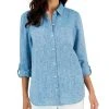 Charter Club Women's Linen Shirt, Created For Macy's