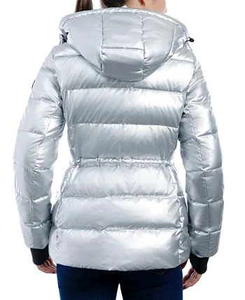 Michael Kors Women's Hooded Metallic Puffer Coat - Image 2