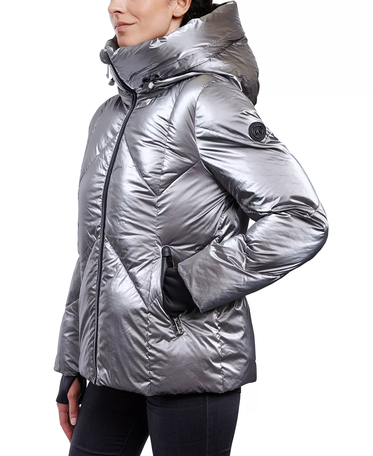 Michael Kors Women's Shine Hooded Puffer Coat - Image 6