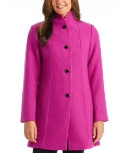 Kate Spade New York Women's Stand-Collar Coat, Created For Macy's