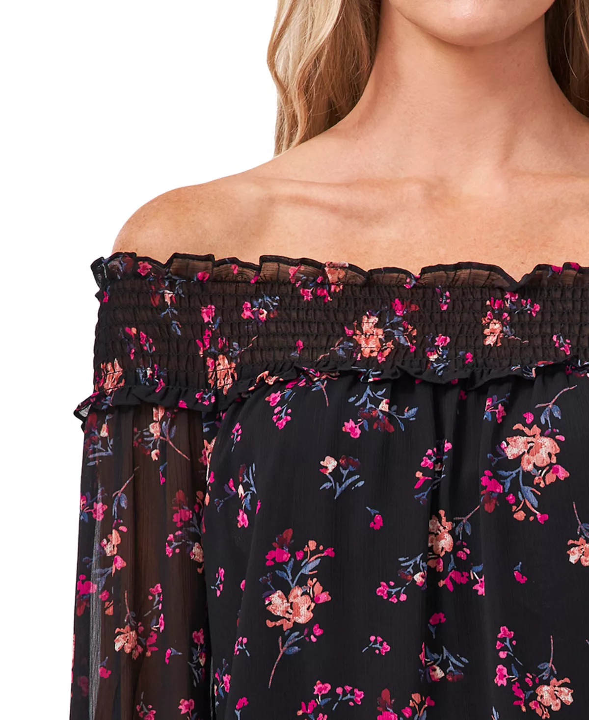 CeCe Women's Off-The-Shoulder Floral Destiny Top - Image 3