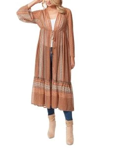 Jessica Simpson Women's Marilyn Lace-Trim Duster Sweater