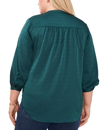 Vince Camuto Plus Size Jacquard Patterned Blouse - Image 2