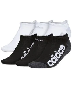 ADIDAS Women's 6-Pk. Superlite Linear 3 No-Show Socks