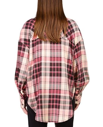 Sanctuary Women's Plaid-Print Drop-Shoulder Tunic Shirt - Image 2
