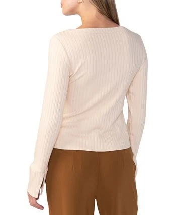 Sanctuary Women's Wide Cuff V-Neck Knit Blouse - Image 2