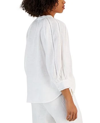 Charter Club Women's Linen 3/4-Sleeve Top, Created For Macy's - Image 2