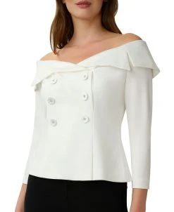 Adrianna Papell Women's Off-The-Shoulder Top