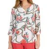 JM Collection Women's Gardenia-Print Utility Top, Created For Macy's