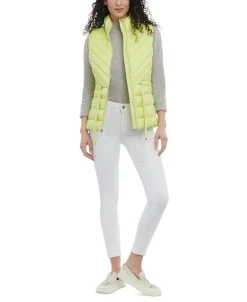Michael Kors Women's Packable Belted Puffer Vest