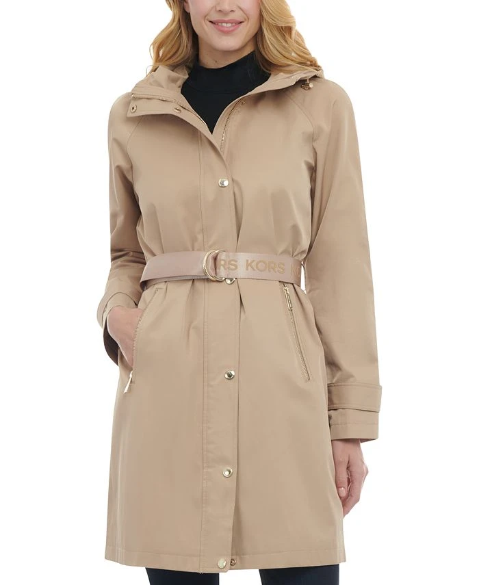 Michael Kors Women's Belted Hooded Trench Coat