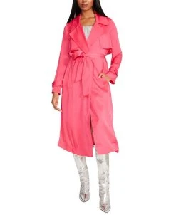 Steve Madden BB Dakota By Women's New Wave Belted Trench Coat
