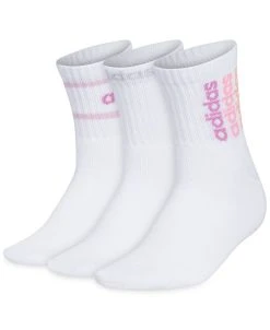 ADIDAS Women's 3-Pk. Sport Linear 2 High Quarter Socks