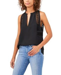 Vince Camuto Women's Sleeveless Split Neck Blouse